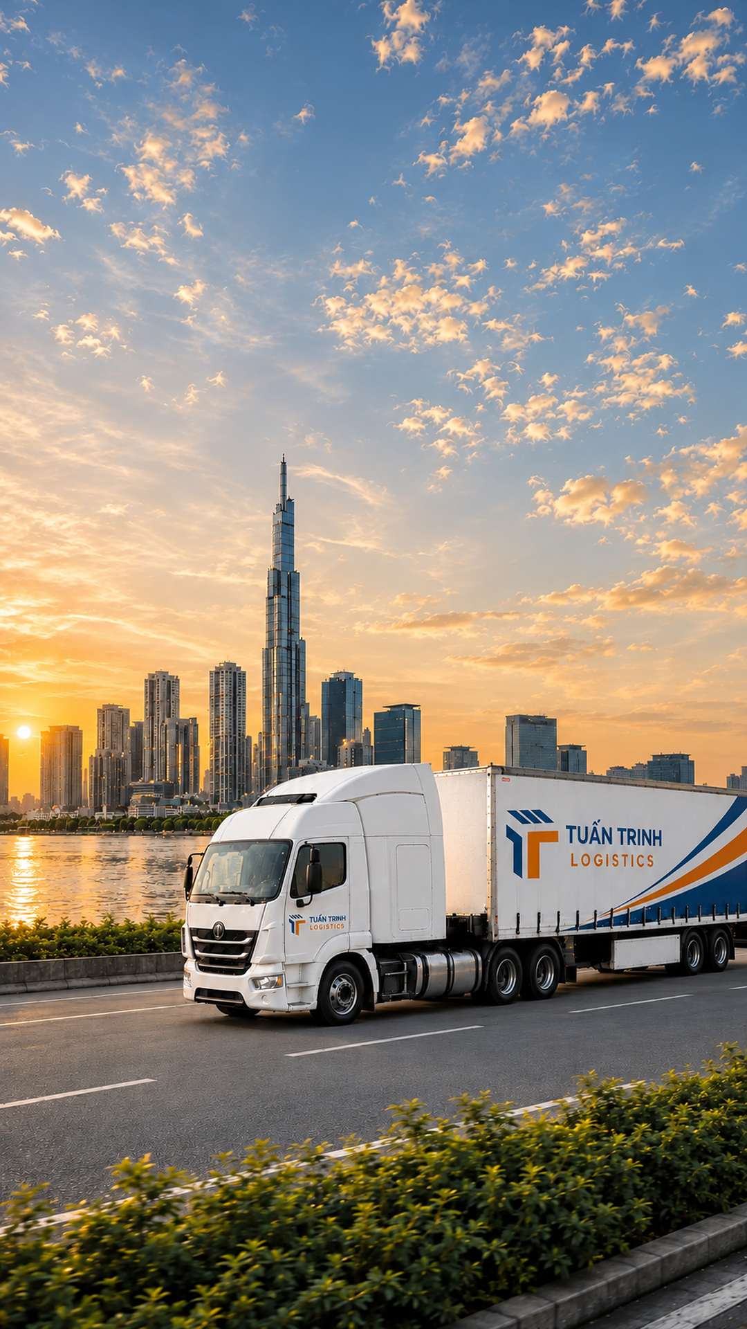 Minh họa vận tải đường bộ Tuấn Trinh Logistics
